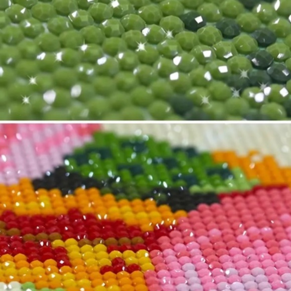 NWT!  DIY Diamond Craft Kit of a Gorgeous Floral White Kitten with Flourishes! - Picture 6 of 9